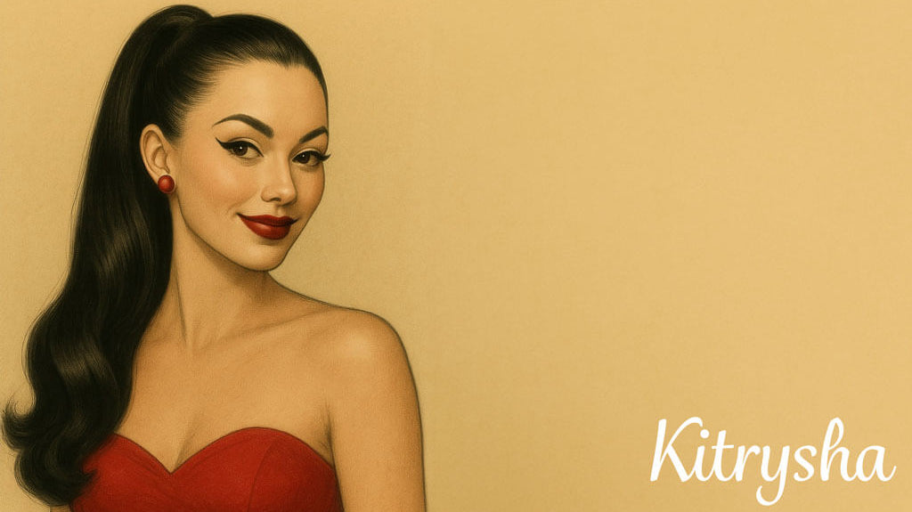 Kitrysha - Wraparound Ponytail with Vintage Waves