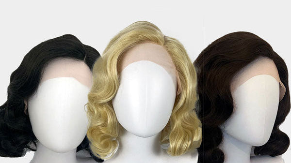 Lilith, Della and Agatha - our new, beautiful retro lace front wigs