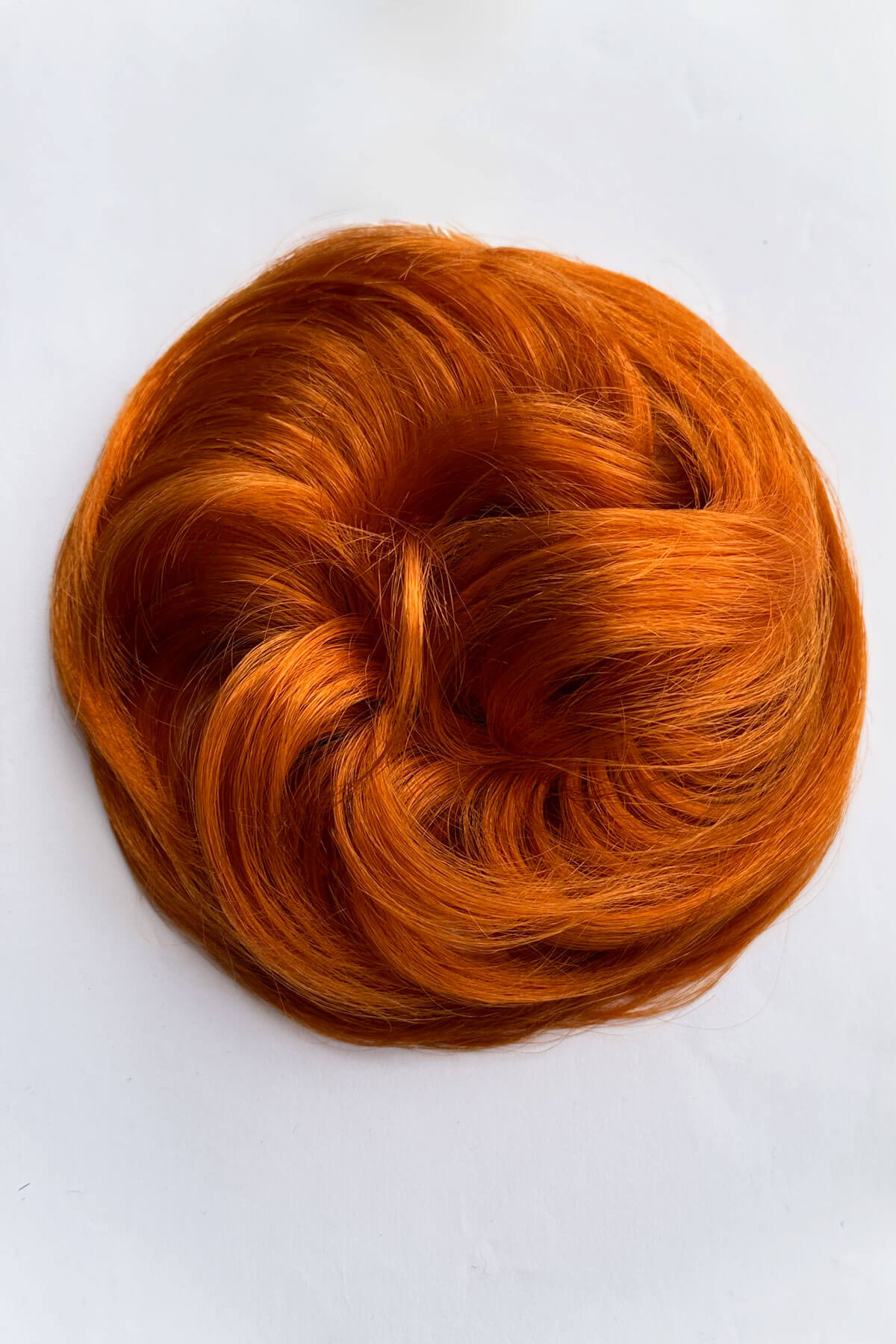 Scrunchie bun hairpiece, easy updo messy bun: Betsy ginger