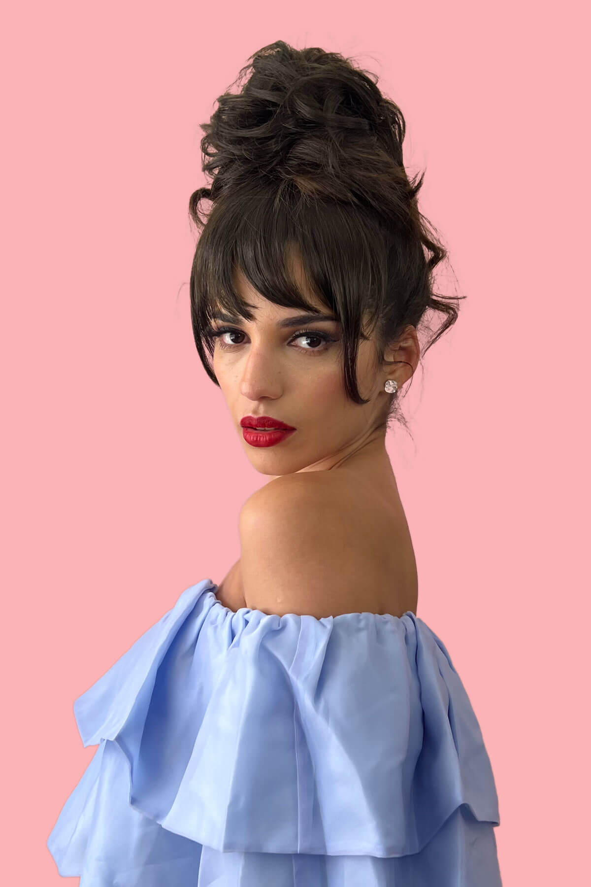 Scrunchie bun hairpiece, easy updo messy bun: Betsy dark brown 6