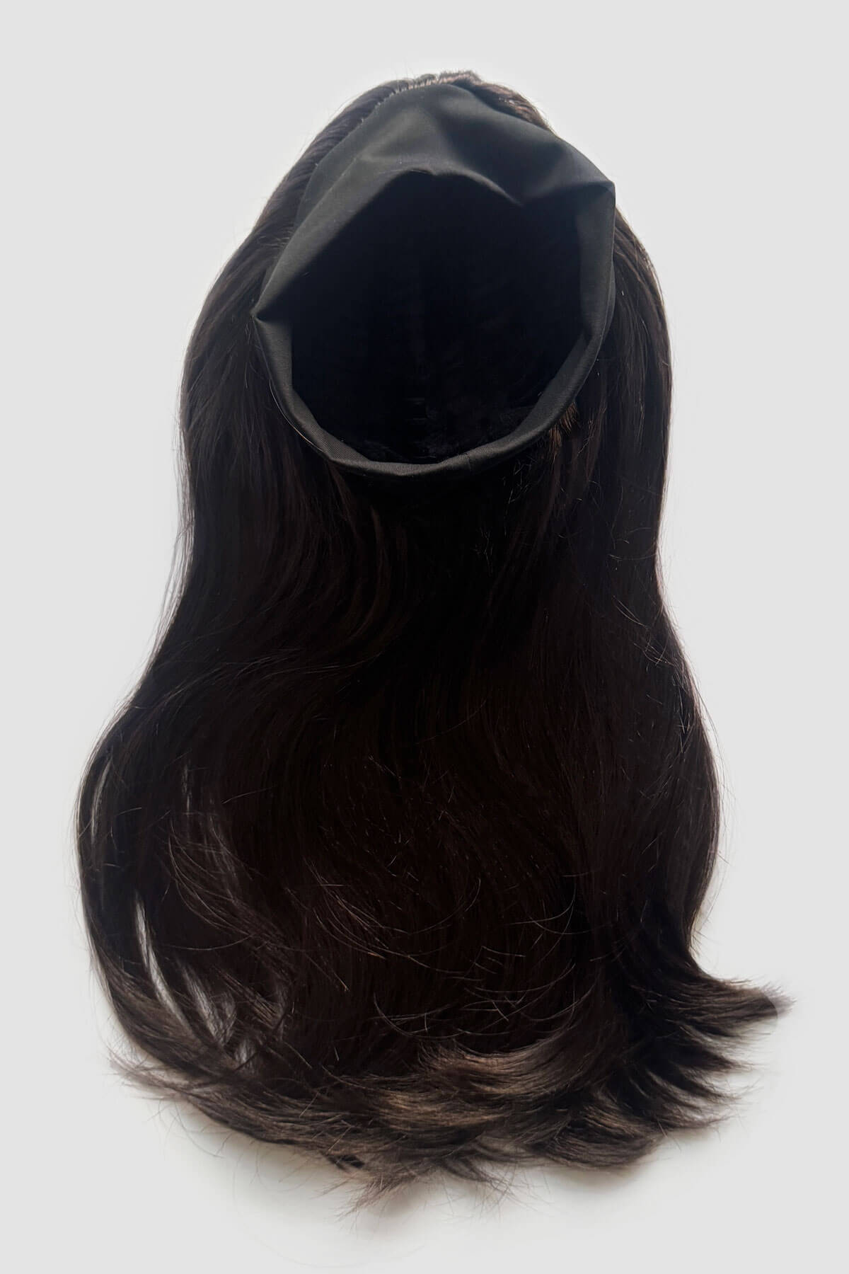 Headband half wig hairpiece, long and straight: Isla dark chocolate brown 6