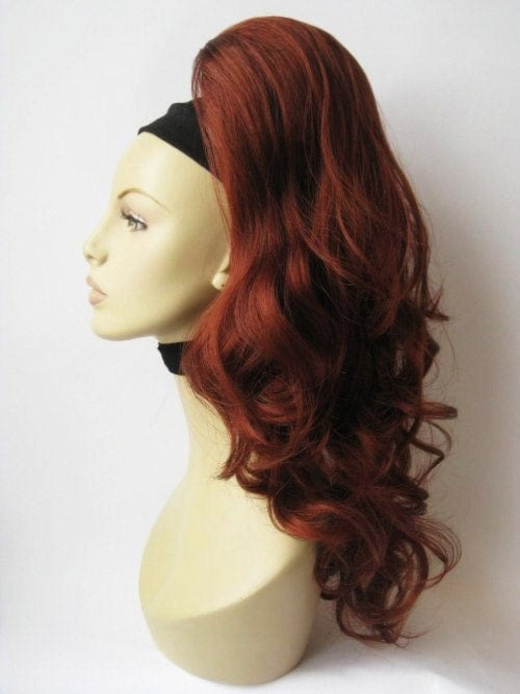 Annabelle's Wigs synthetic hair piece copper red Wavy ponytail hairpiece extension: Casey copper 130