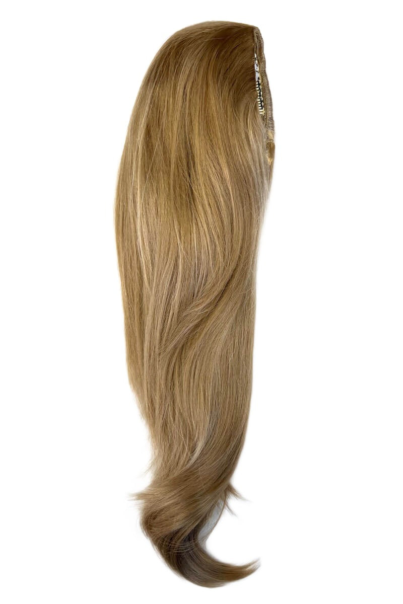 Blonde half wig hairpiece (3/4 wig), gently layered: Sabrine