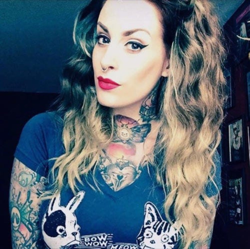 Dip dye chocolate brown and honey blonde wig long wavy wig with no fringe: Genevieve AnnabellesWigs