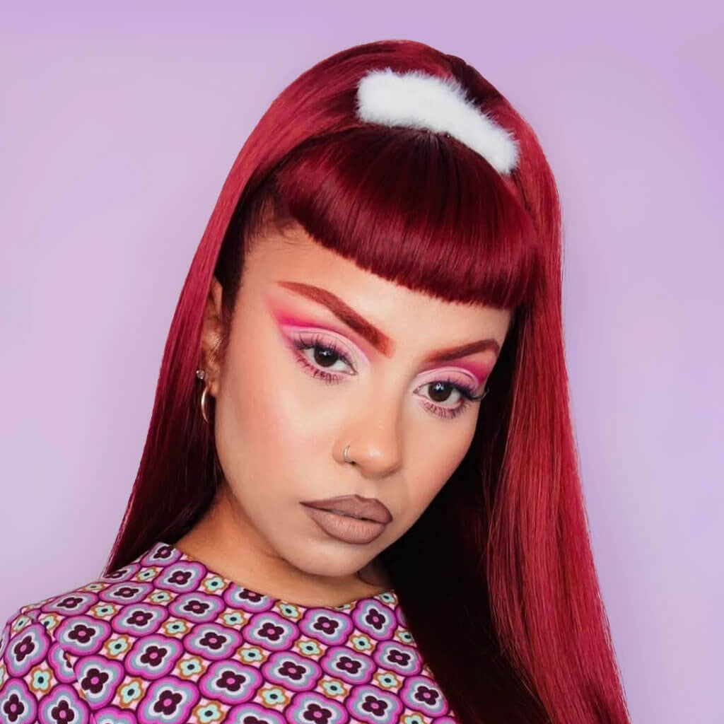 Coloured half wigs collection