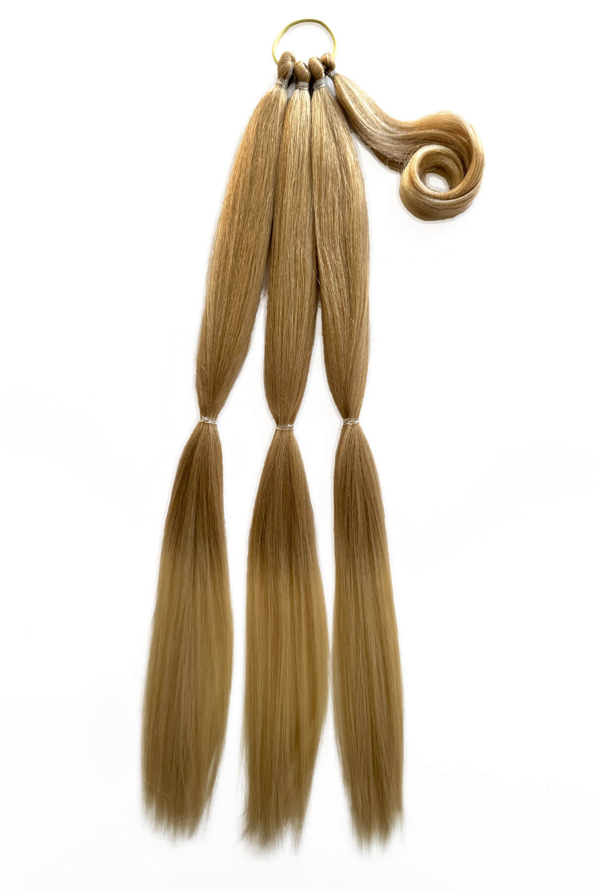 Long double plaited ponytail hairpieces : Martha blonde 613T24