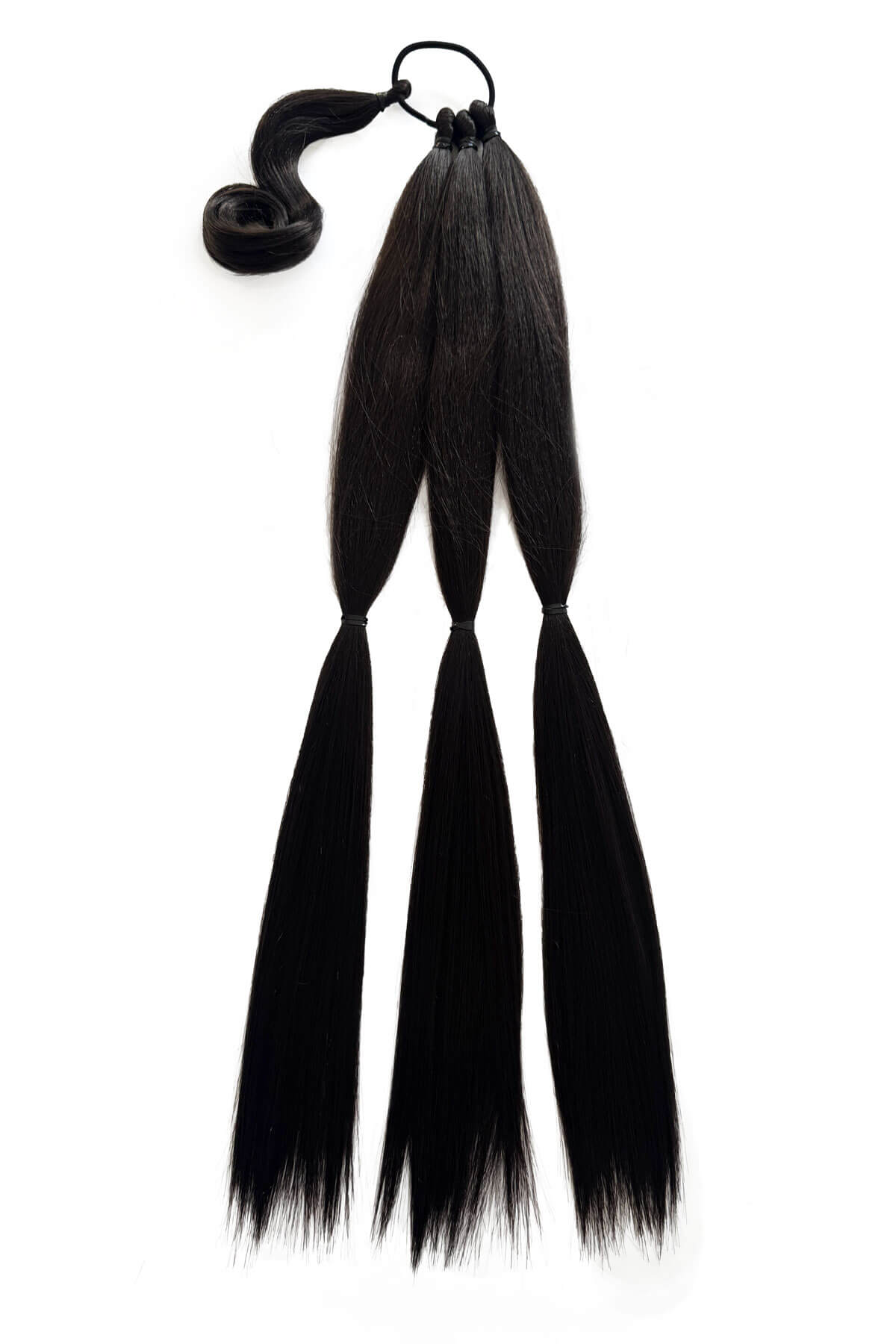 Long double plaited ponytail hairpiece: Martha dark brown 4