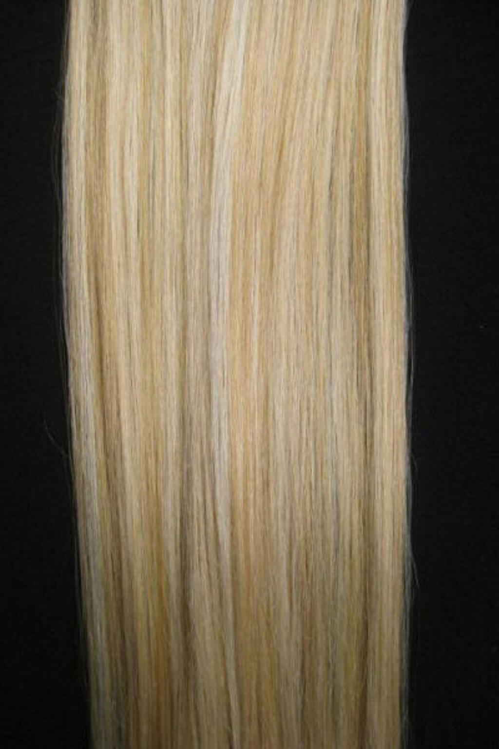 Clip-in hair extensions, 6 piece, full head, 150g blonde 24BH613