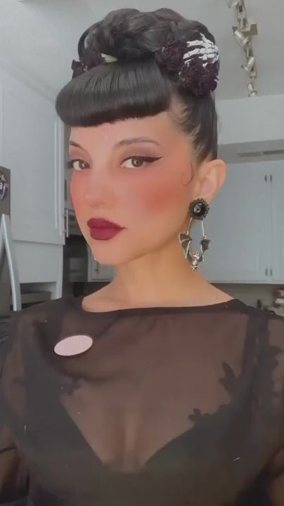 Hair poodle clip-in hairpiece bun vintage: Lucille