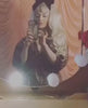 High crown long, wavy half wig and volume ring platinum blonde: Bardot