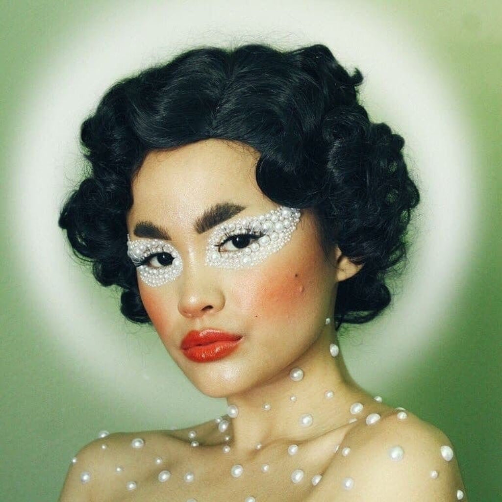 Annabelle's Wigs synthetic wig Black 1920s Style Wig with 20s Finger Waves: Cassie